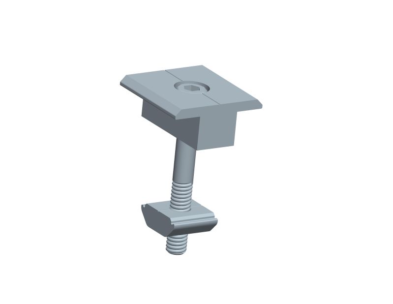 Inter clamp for metal sheet roof mounting system Inter clamp for metal sheet roof mounting system
