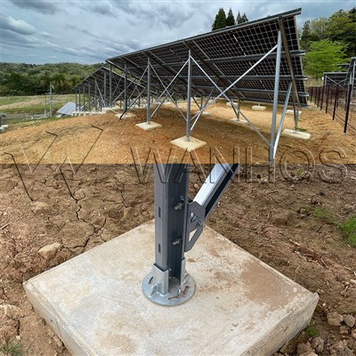 강철 그라운드 마운트 태양열 랙