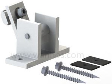 알루미늄은 태양 조정 가능한 기울기 지원을 미리 조립합니다