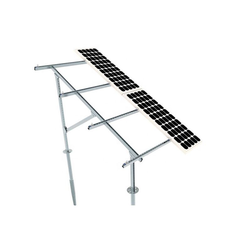 직류 전기를 통한 강철 태양 전지판 지상 산