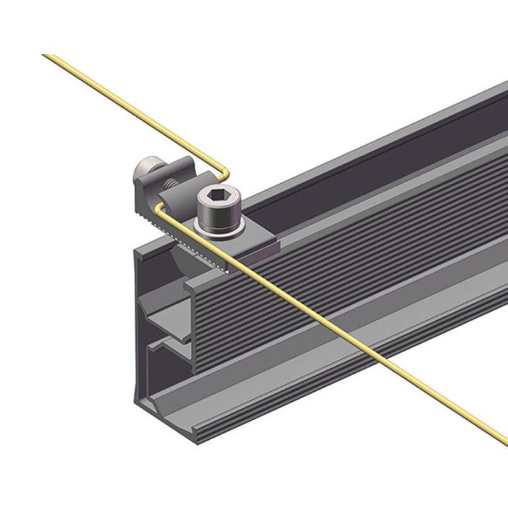 Solar Panel Grounding Lug Mounting System