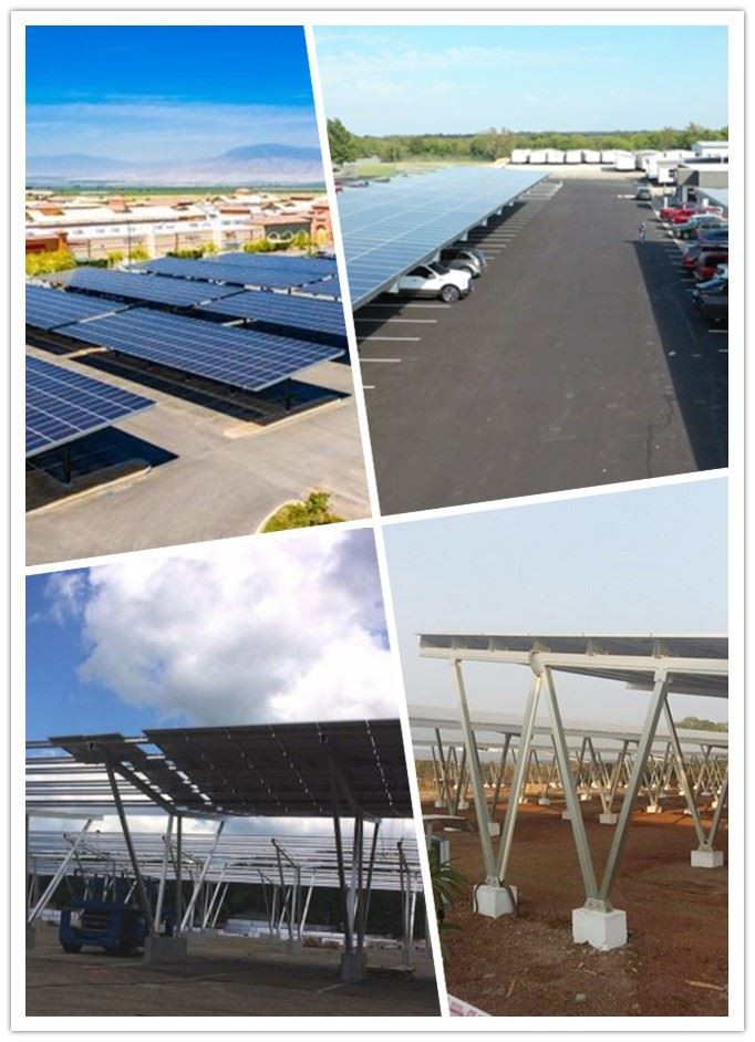 solar car canopy  scene