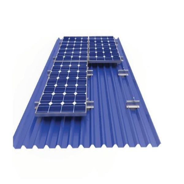 Solar Panel Installation Rails Real Scene