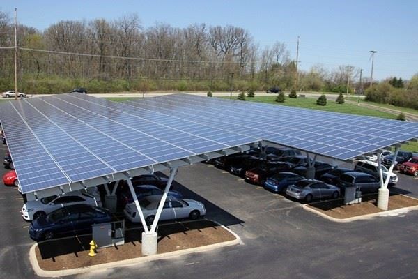 Household Use Solar Parking Lot Structure